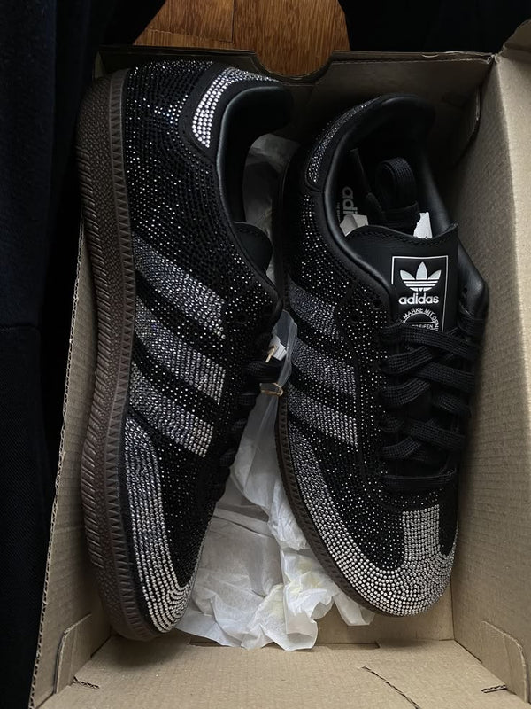 adidas Samba OG Rhinestone Black Silver