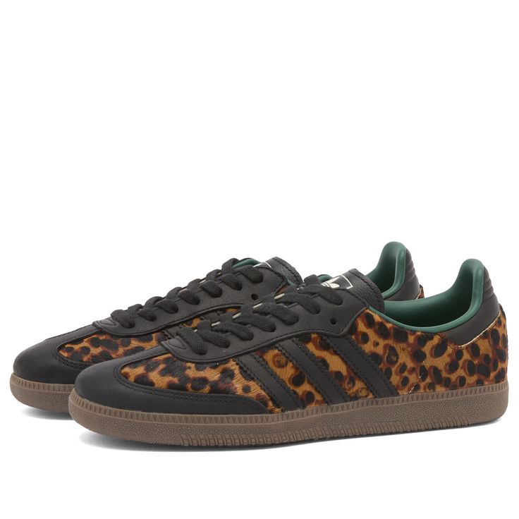 Adidas Samba OG Black Green Leopard - 4