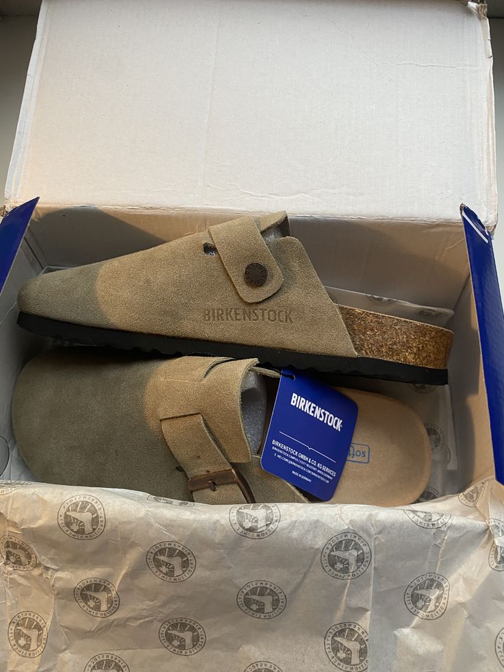 Birkenstock Boston Soft Footbed Suede Taupe - 2