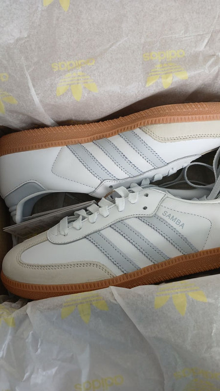 adidas Samba OG White Halo Blue Gum