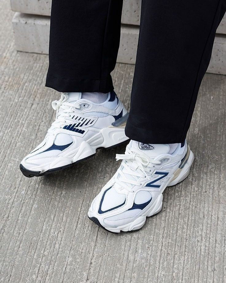 New Balance 9060 White Navy - 5