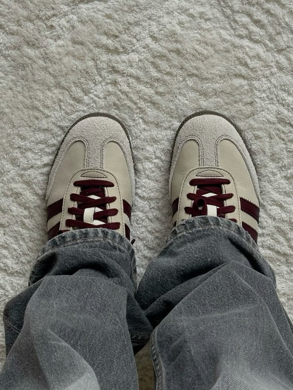 Adidas Samba OG Wonder White Maroon