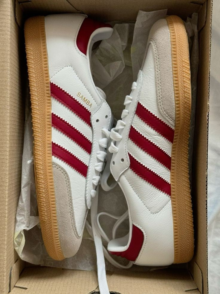 adidas Samba OG White Burgundy Gum - 2