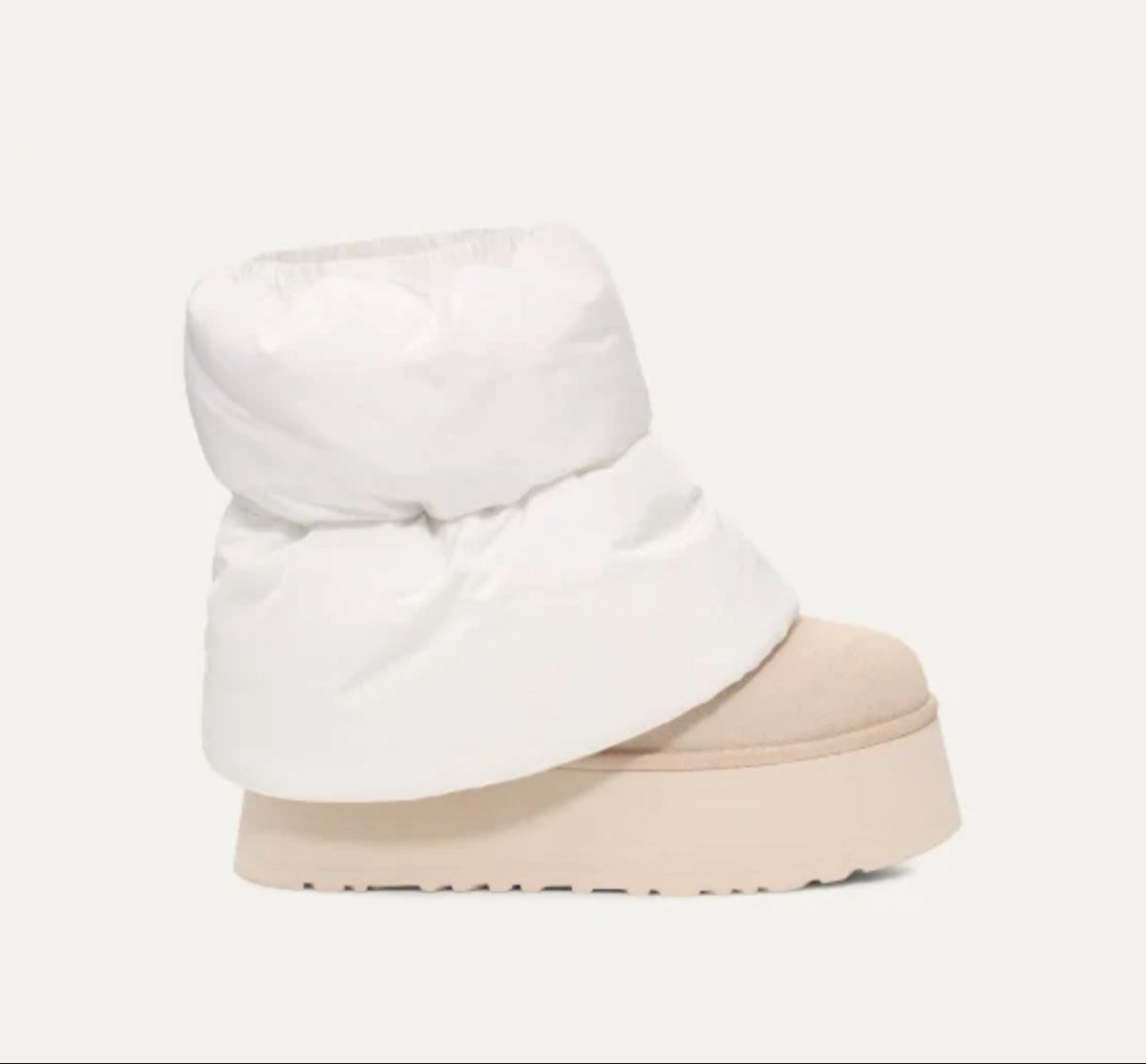 UGG Classic Mini Dipper Puffer Boot White Ceramic - 3
