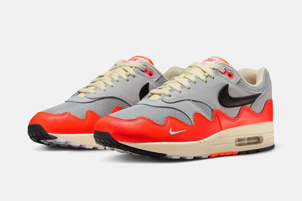 Nike Air Max 1 Patta Waves Hyper Crimson Pure Platinum - 2
