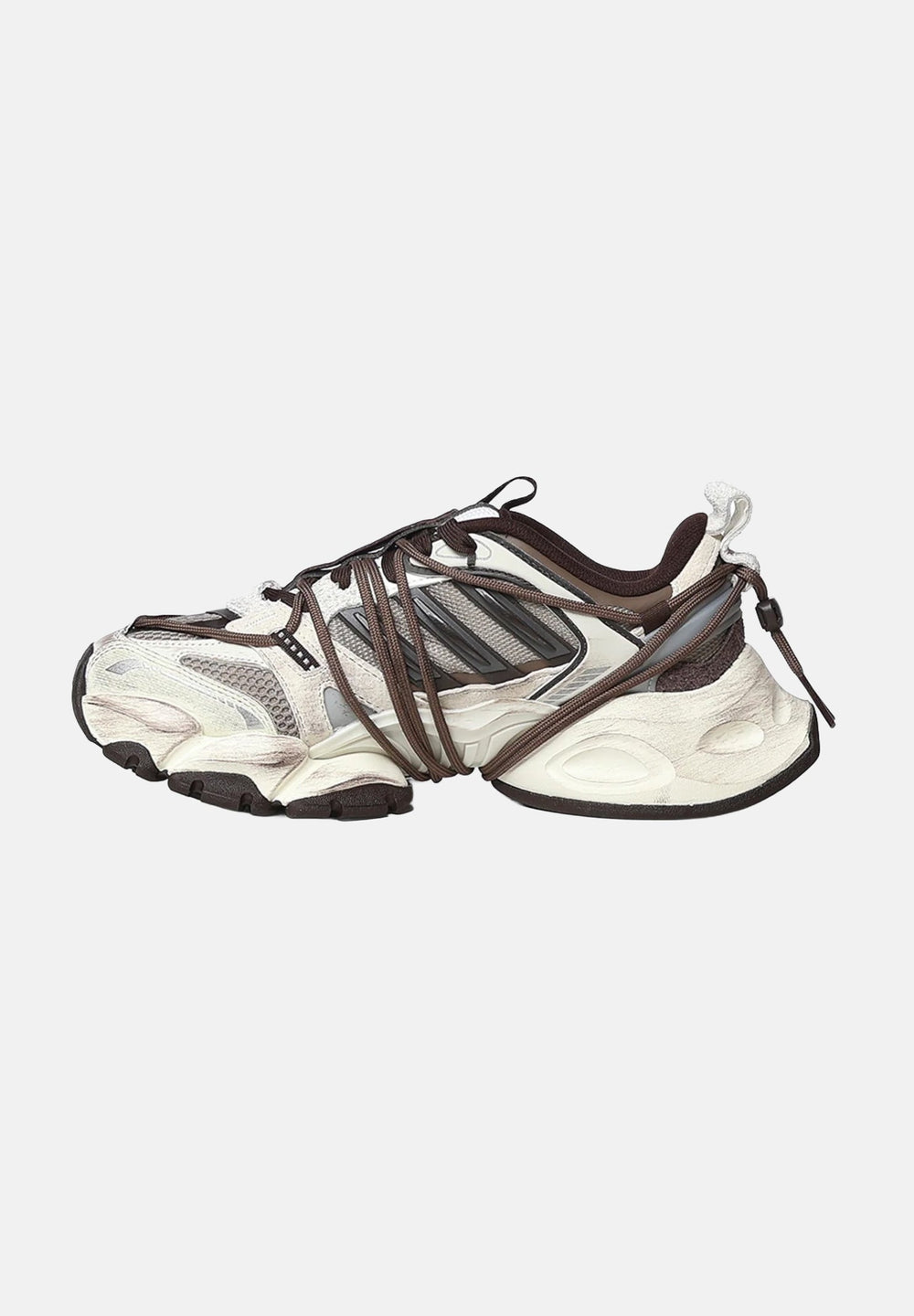 adidas XLG Runner Deluxe 2.0 Off White Aurora Coffee Trace Green Metallic