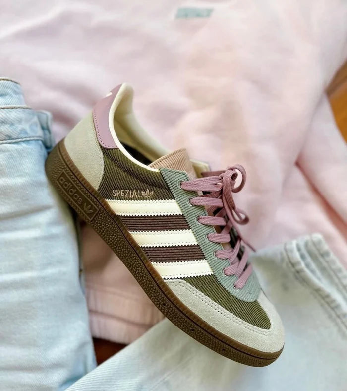 adidas Handball Spezial Silver Green Magic Mauve - 2