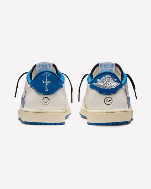 Jordan 1 Retro Low OG SP Fragment x Travis Scott Sail Military Blue - 3