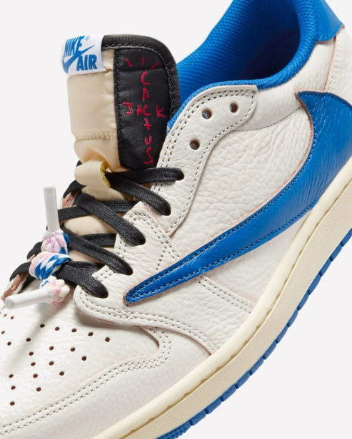 Jordan 1 Retro Low OG SP Fragment x Travis Scott Sail Military Blue - 5