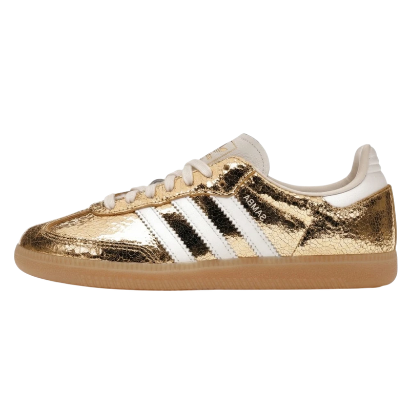 adidas Samba OG Gold Metallic Cracked Leather