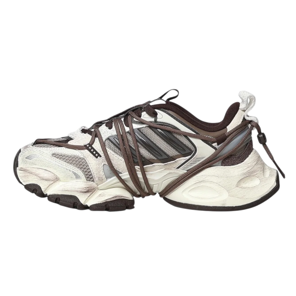 adidas XLG Runner Deluxe 2.0 Off White Aurora Coffee Trace Green Metallic