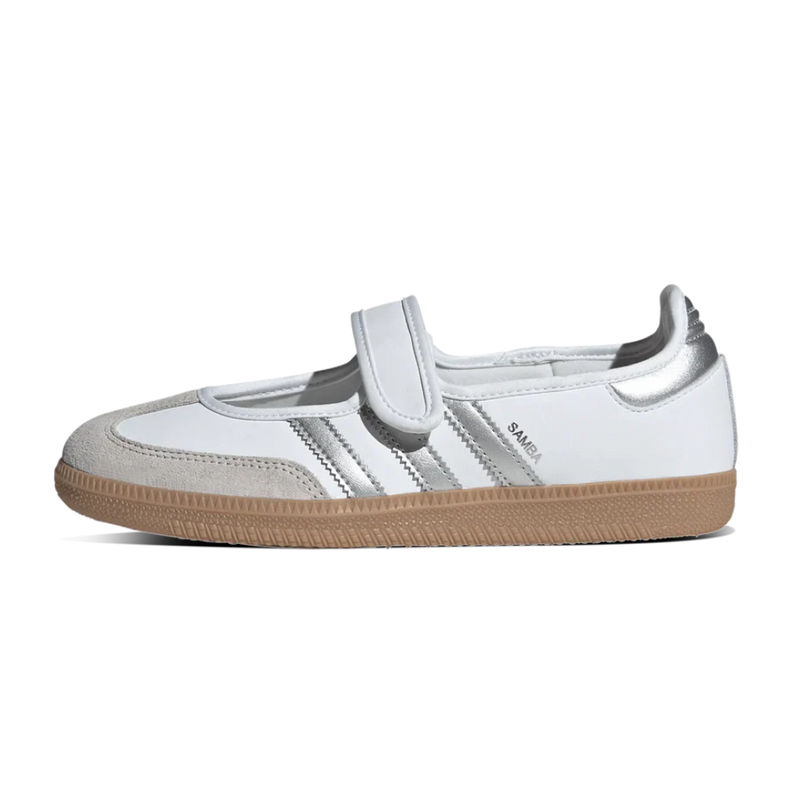 adidas Samba Jane White Silver Metallic (Women's)