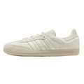 Zapatillas adidas Samba OG FastCop Store en color blanco hueso y lino con textura de pelo y detalles de cuero