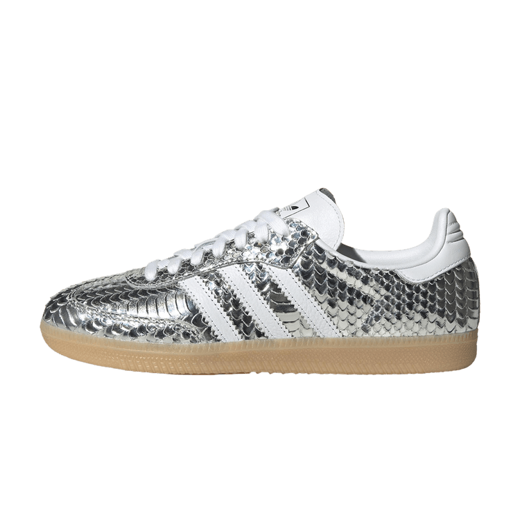 adidas Samba OG Patent Snakeskin Silver Metallic (Women's)