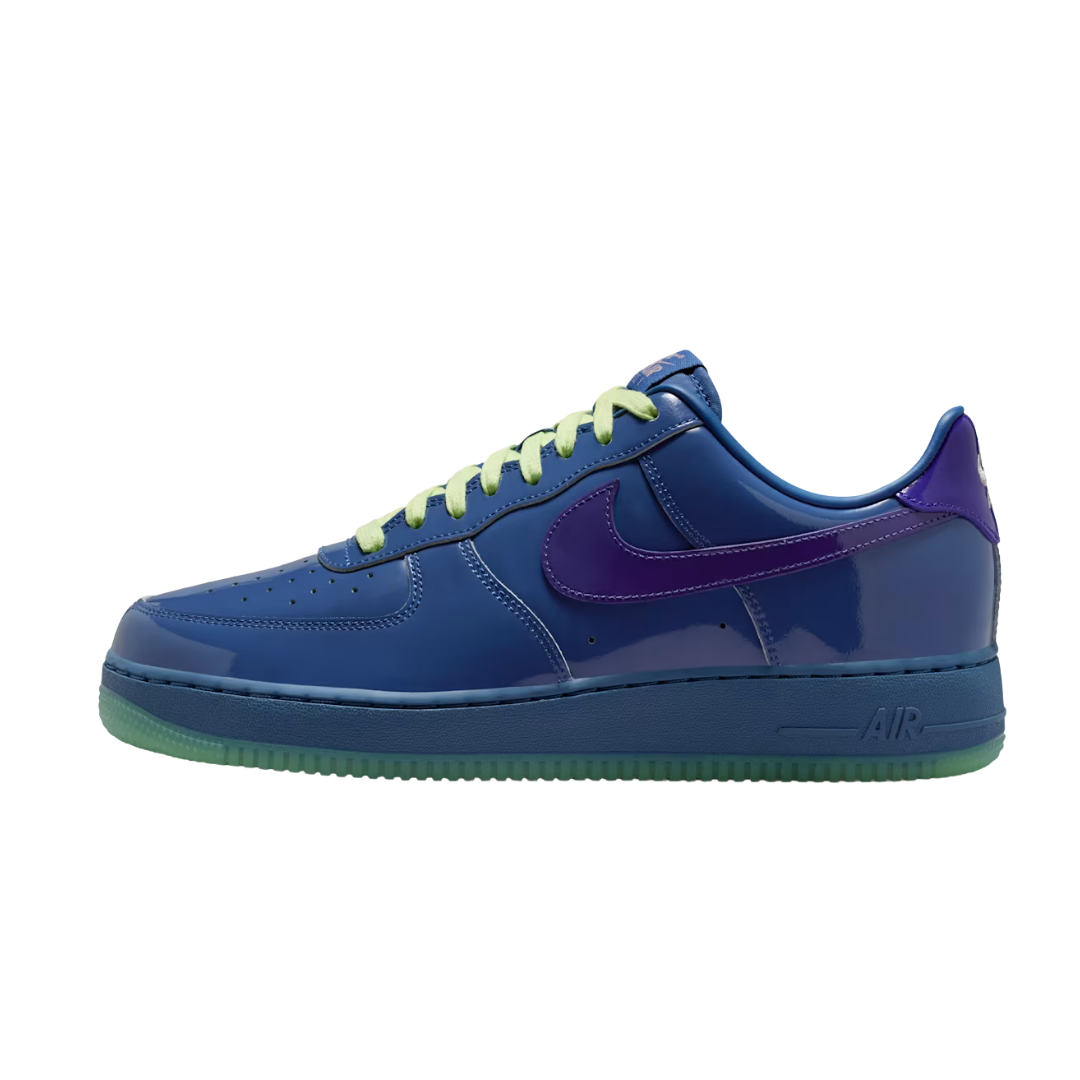 Nike Air Force 1 Low Patent Leather Mystic Navy Grape Ice - 1