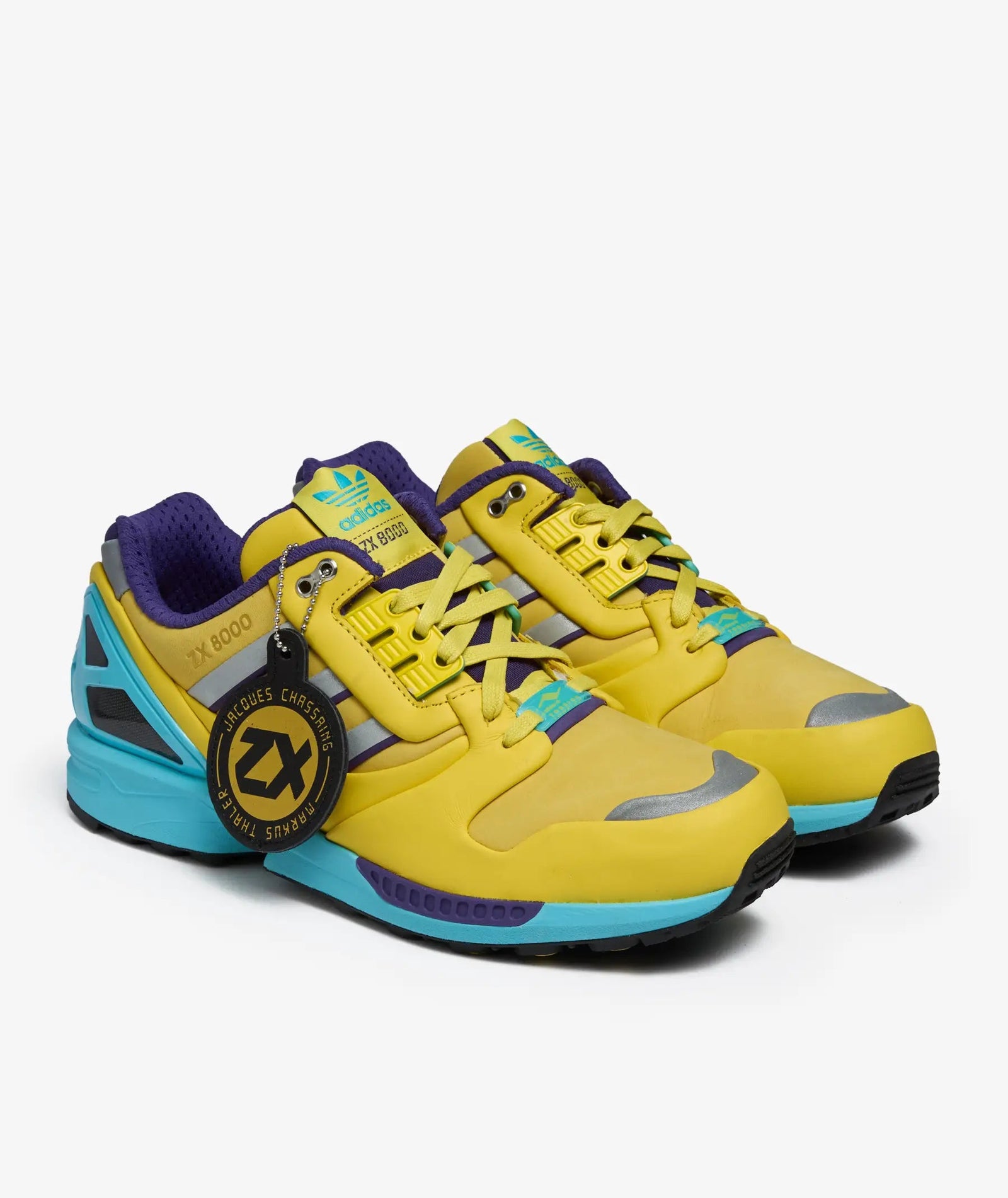 adidas ZX 8000 Consortium Yellow Blue Glow - 4