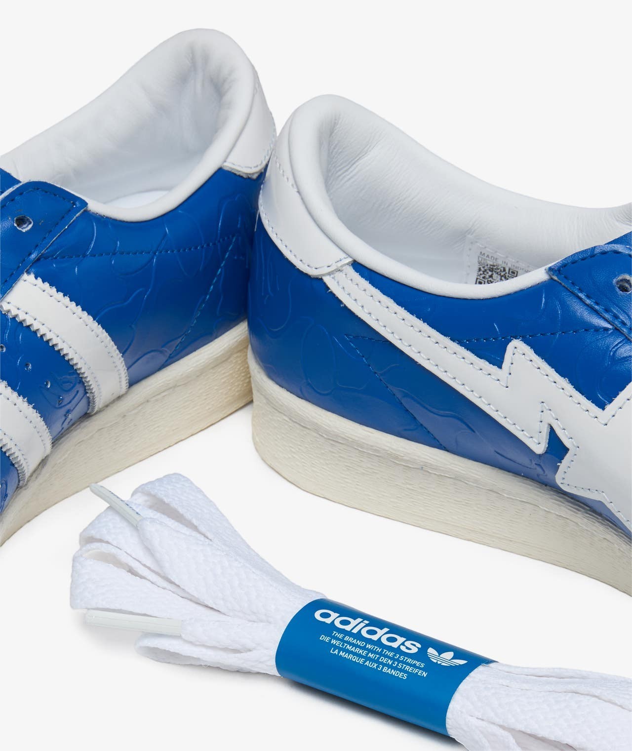 adidas Superstar Vintage Bape Blue White - 4