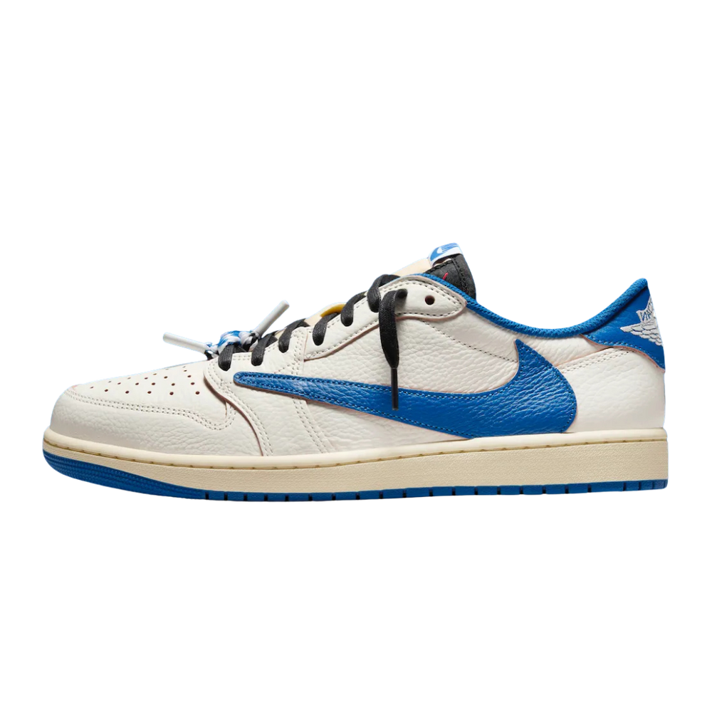 Jordan 1 Retro Low OG SP Fragment x Travis Scott Sail Military Blue