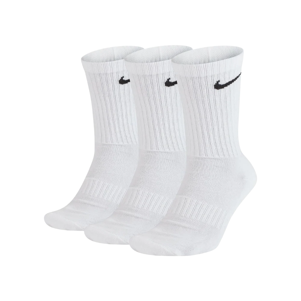Nike Everyday Cushioned Sports Socks 3 Pack White - 1