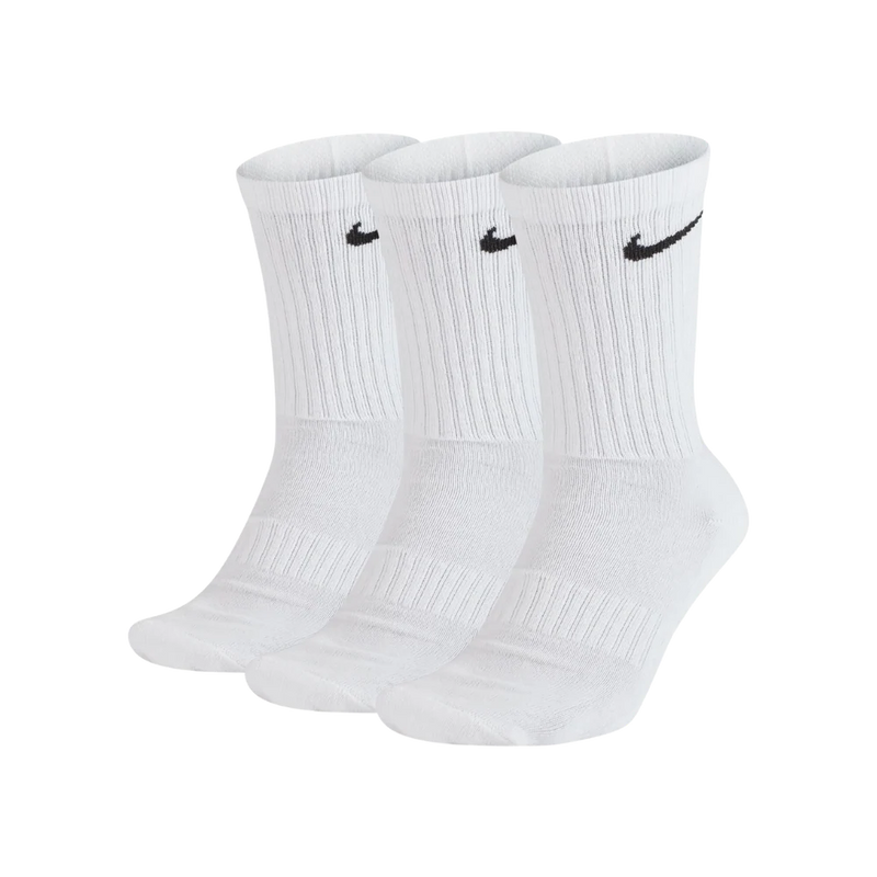 Nike Everyday Cushioned Sports Socks 3 Pack White