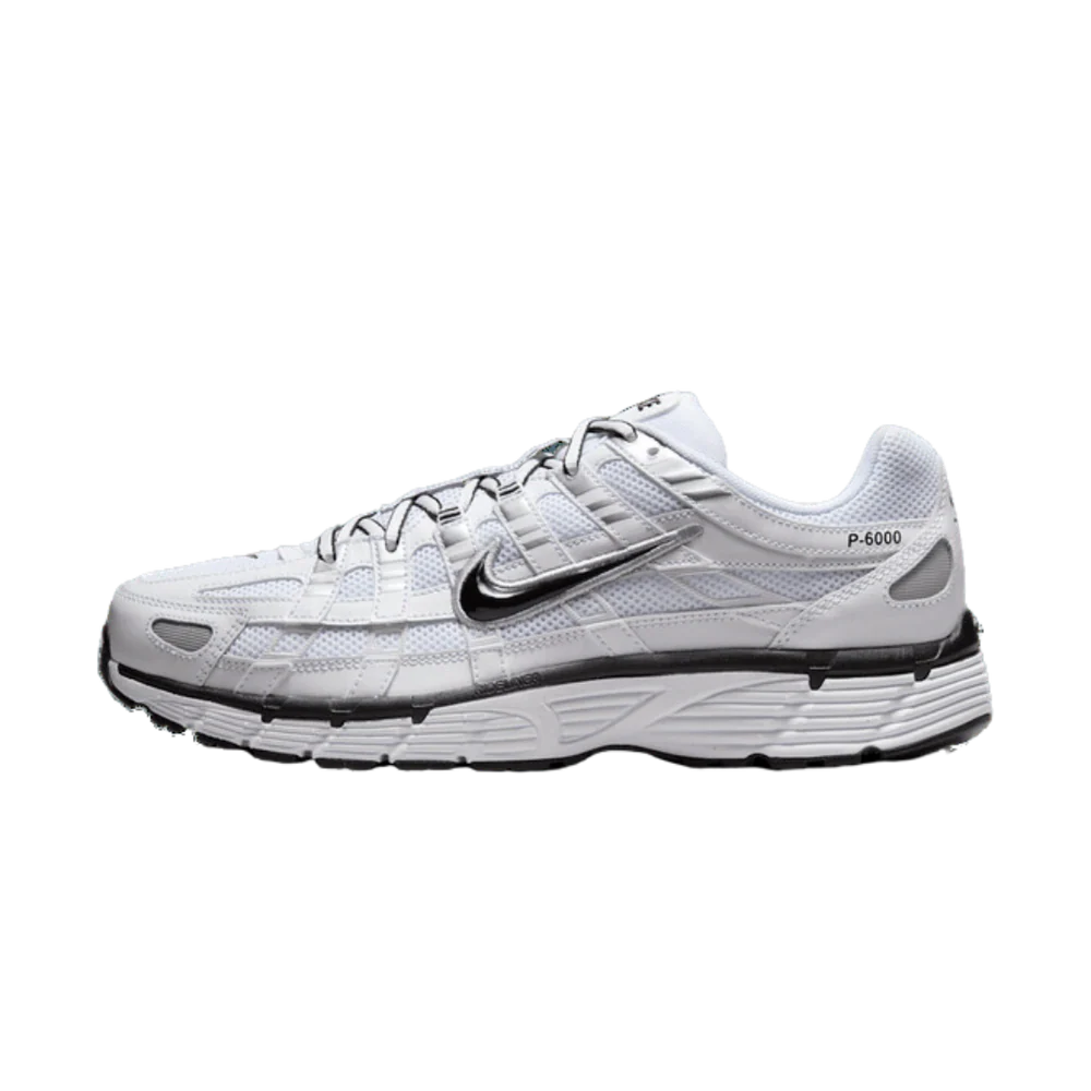 Nike P-6000 White Metallic Silver Black - 1