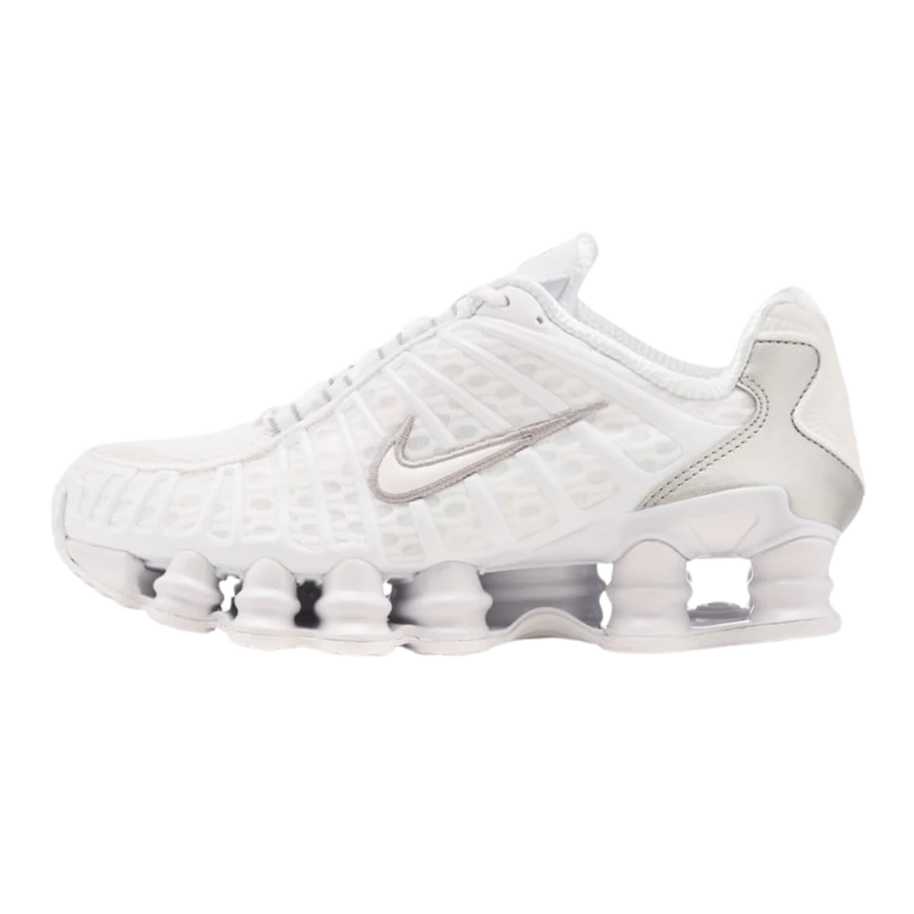 Nike Shox TL White Metallic Silver Max Orange - 1
