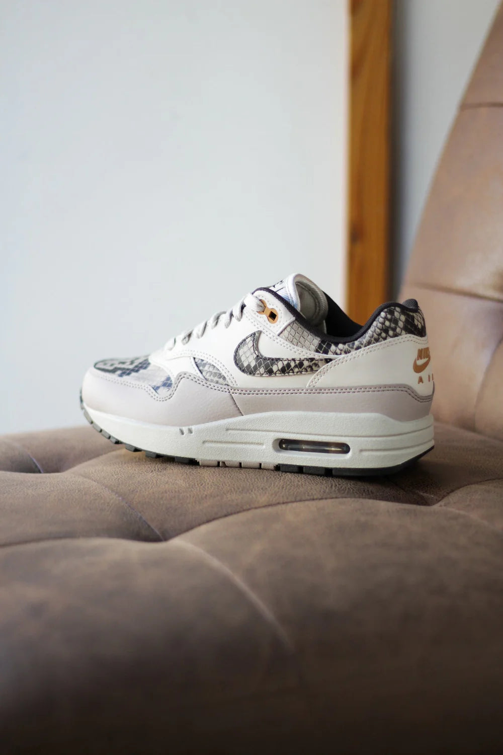 Nike Air Max 1 Snakeskin Light Orewood Brown (Women's)
