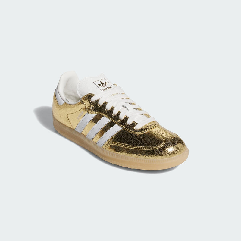 adidas Samba OG Gold Metallic Cracked Leather