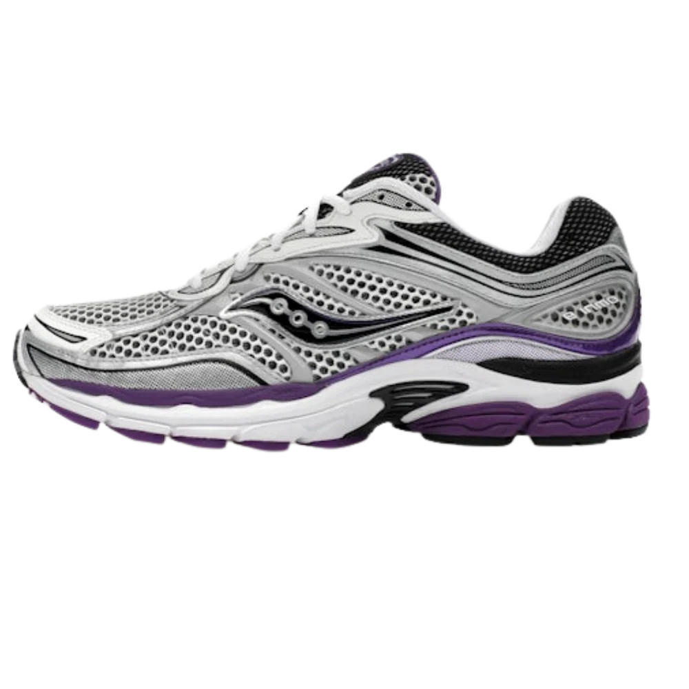 Saucony ProGrid Omni 9 White Black Silver Purple - 1