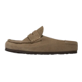 Birkenstock Naples Wrapped Suede Leather Taupe Birkenstock