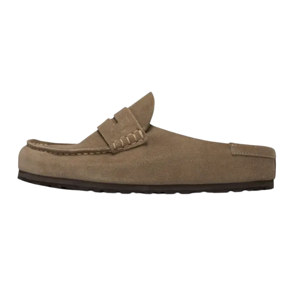 Birkenstock Naples Wrapped Suede Leather Taupe - 1