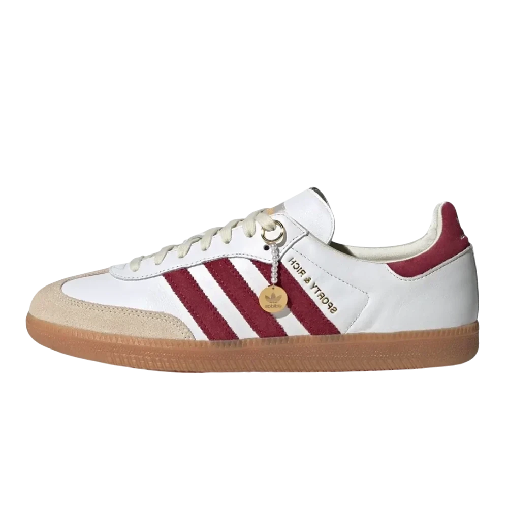 Adidas Samba x Sporty & Rich White Burgundy - 1