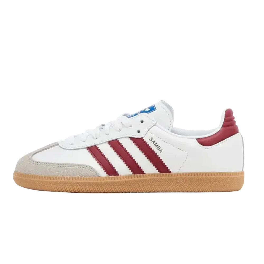 adidas Samba OG White Burgundy Gum