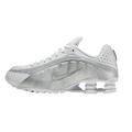 Nike Shox R4 White Metallic Silver ㅤ