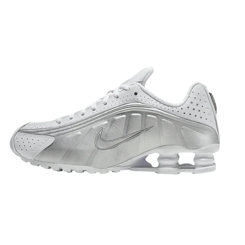 Nike Shox R4 White Metallic Silver