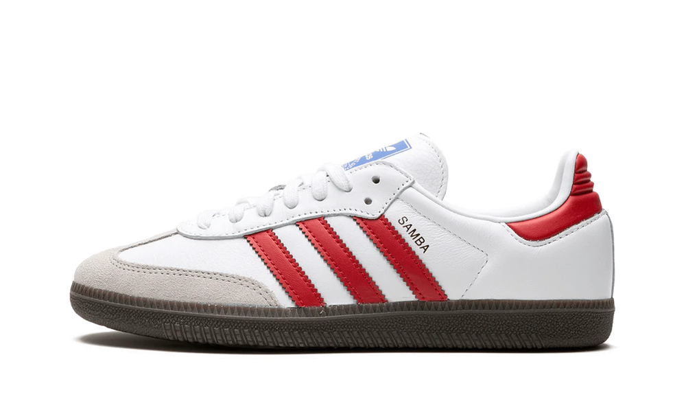 adidas Samba OG White Better Scarlet Shadow Red