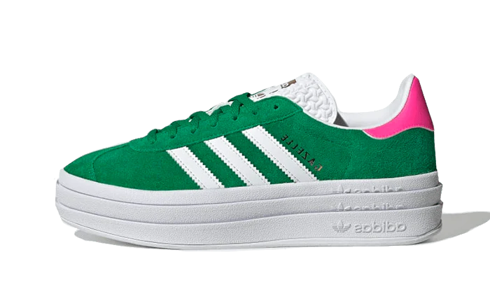 adidas Gazelle Bold Green Lucid Pink (Women's) - 1