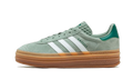 adidas Gazelle Bold Silver Green Gum (Womens) adidas