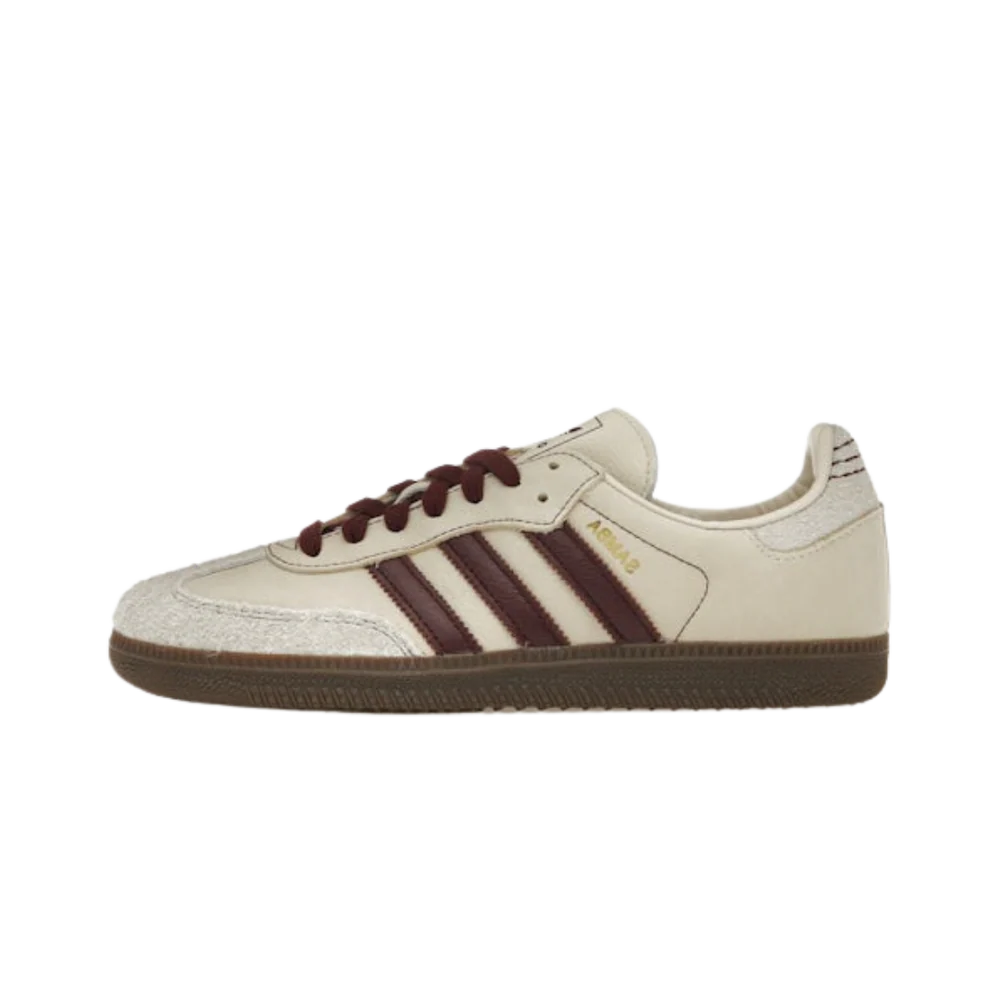 Adidas Samba OG Wonder White Maroon - 1