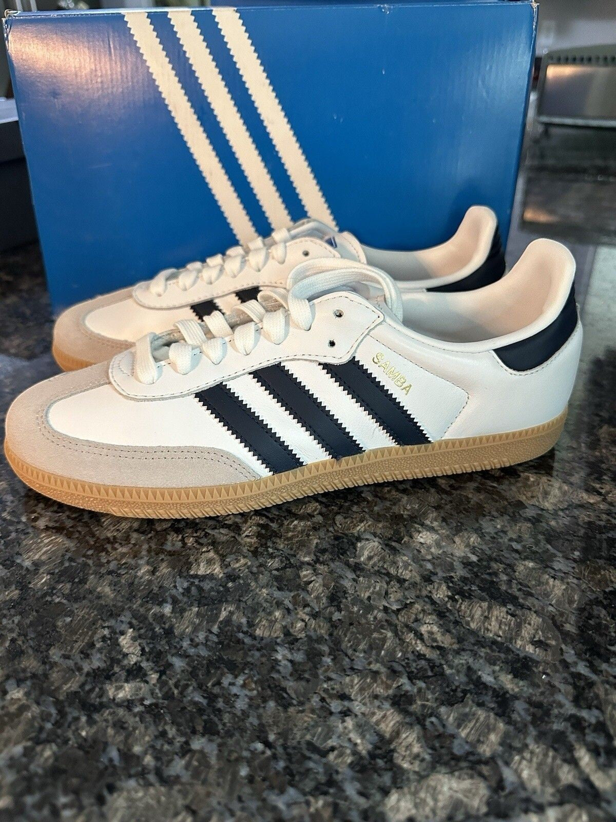 Adidas Samba OG Cloud White Night Indigo Gum - 5