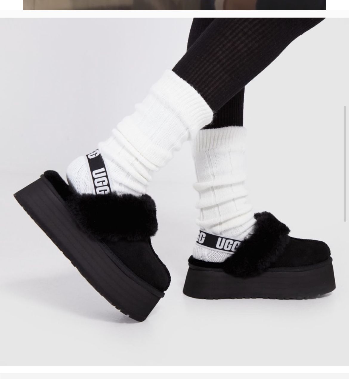 UGG Funkette Slipper Black - 3