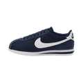 FastCop Store Nike Cortez TXT sneakers in midnight navy textile and suede with a white leather swoosh side profile