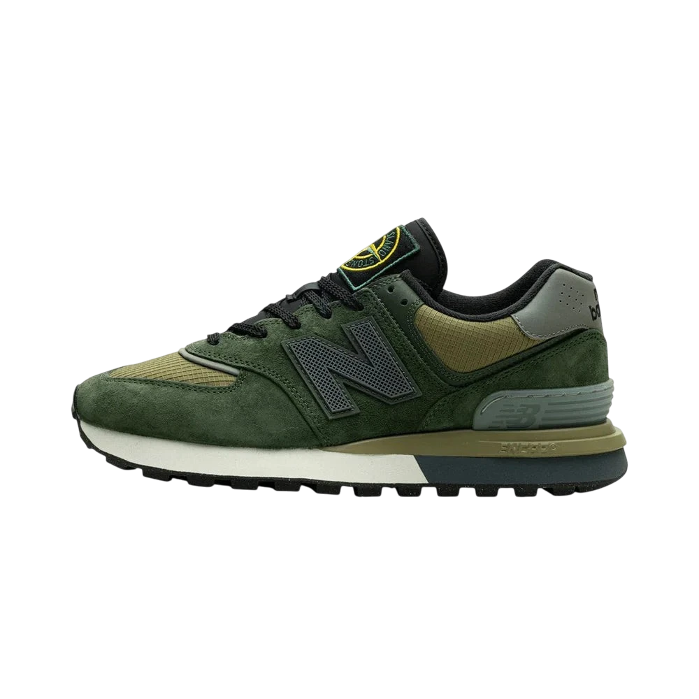 New Balance 574 Legacy Stone Island Dark Green - 1
