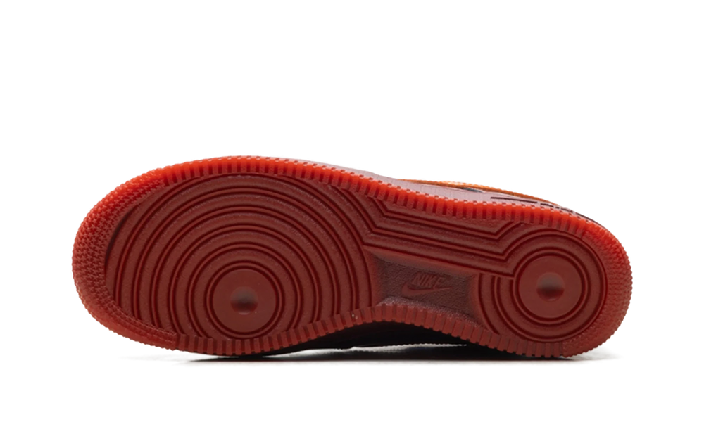 Nike Air Force 1 Low Patent Leather Dark Team Red Safety Orange