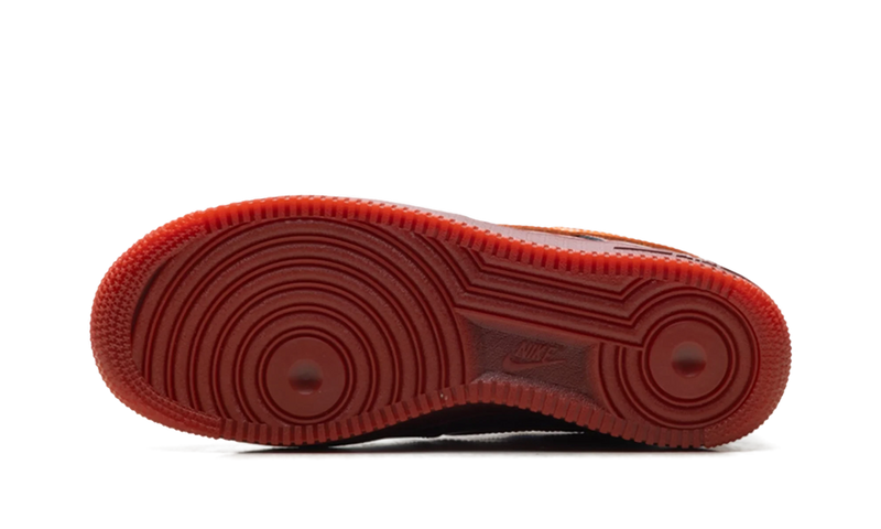 Nike Air Force 1 Low Patent Leather Dark Team Red Safety Orange