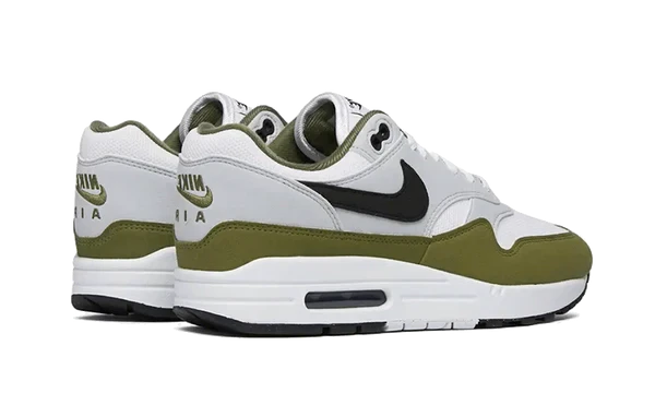 Nike Air Max 1 White Black Medium Olive