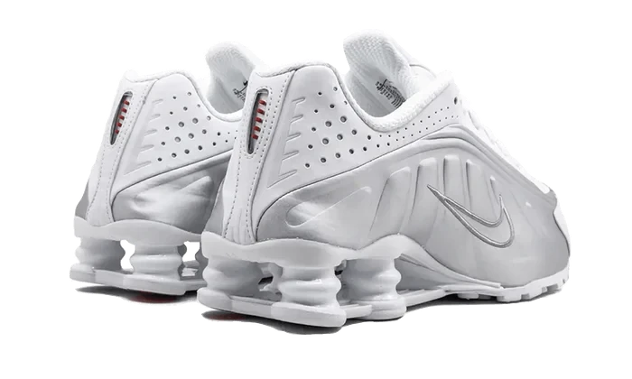 Nike Shox R4 White Metallic Silver